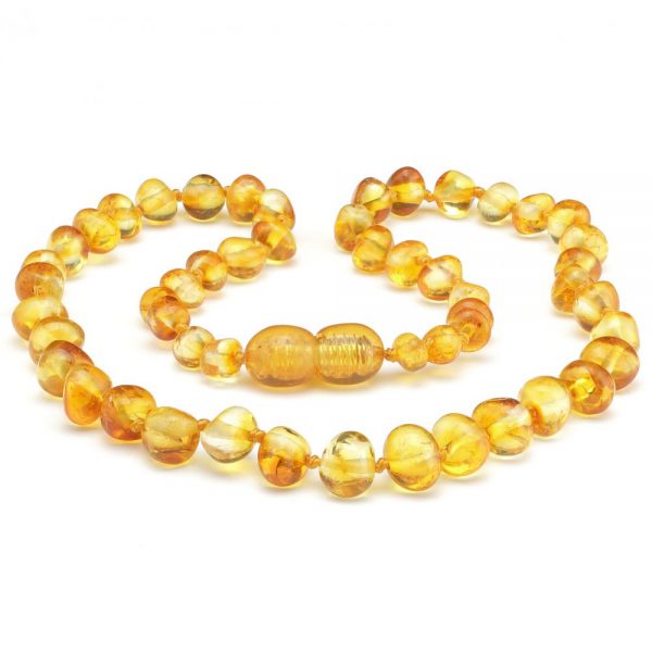 baltic amber teething necklace yellow